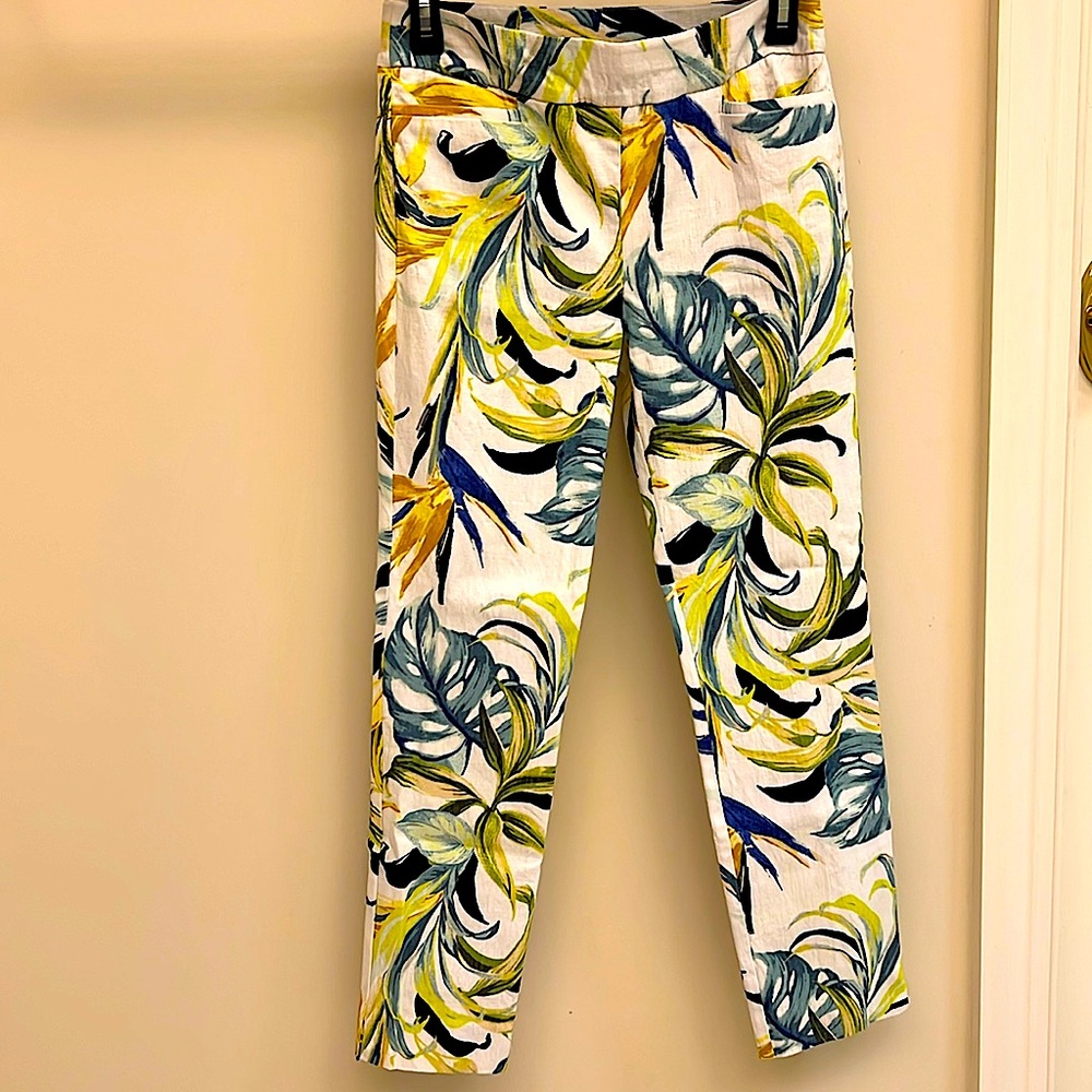 Chico's Multicolor Floral Ankle Pants